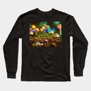 Enchanted Fantasy Forest Colorful Long Sleeve T-Shirt